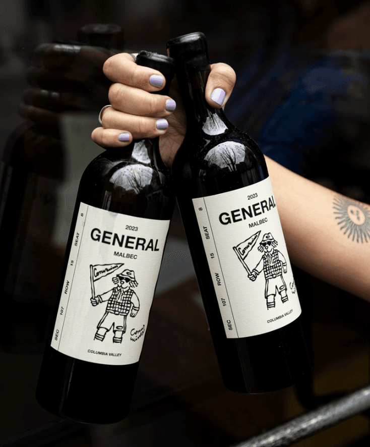 General wine bottles